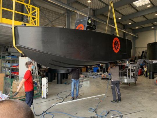 A-500 en construction à l'Atelier du Marin (Crédits : Thomas Deregnieaux Ronan Follic)