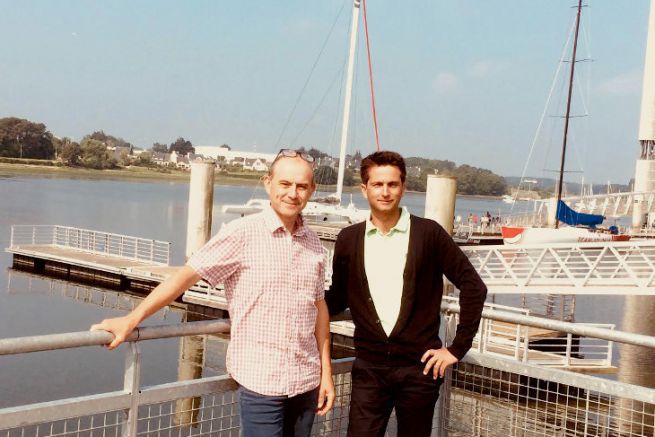 Richard Demeule und Eric Lerendu, Grnder von Marine Mobile Diffusion