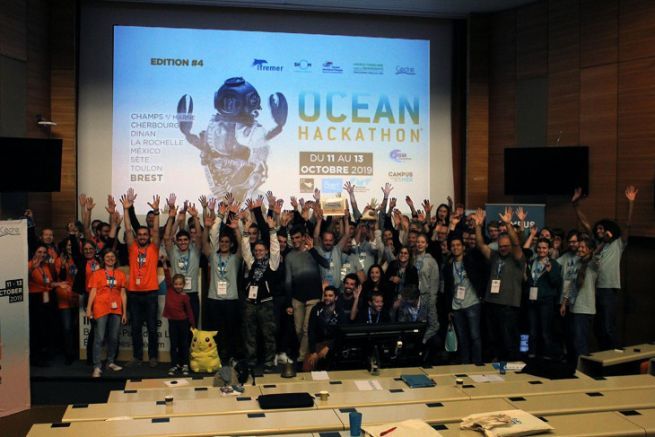 Ende der Arbeit beim Ocean Hackathon 2019