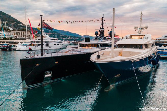 Yachten auf der Monaco Yacht Show